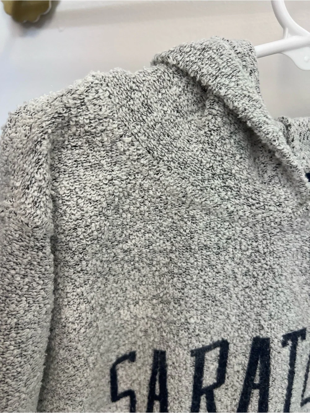 Saratoga Hooded Pullover Sweater - Light Gray - Kids